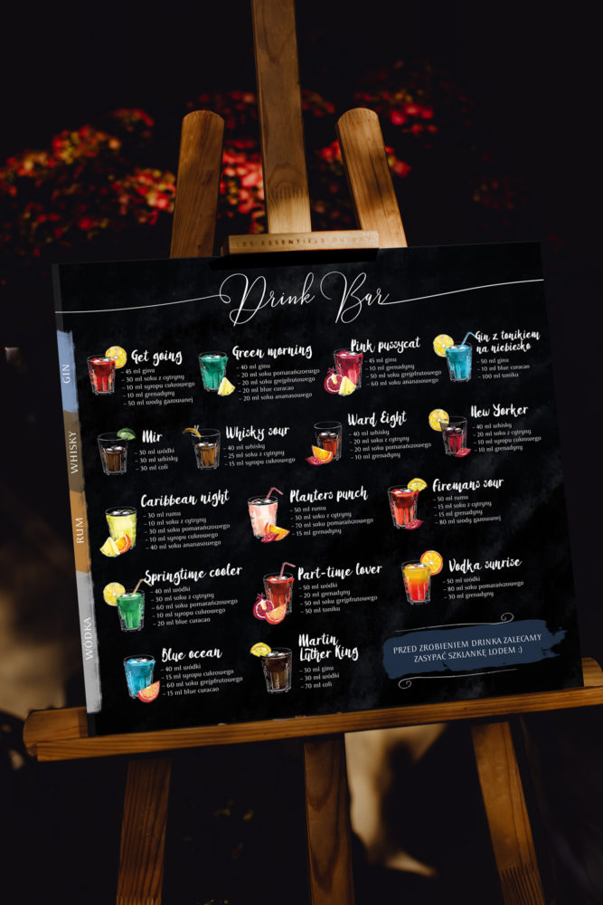 Zdjęcie dodatku Menu do samoobsługowego Drink Baru